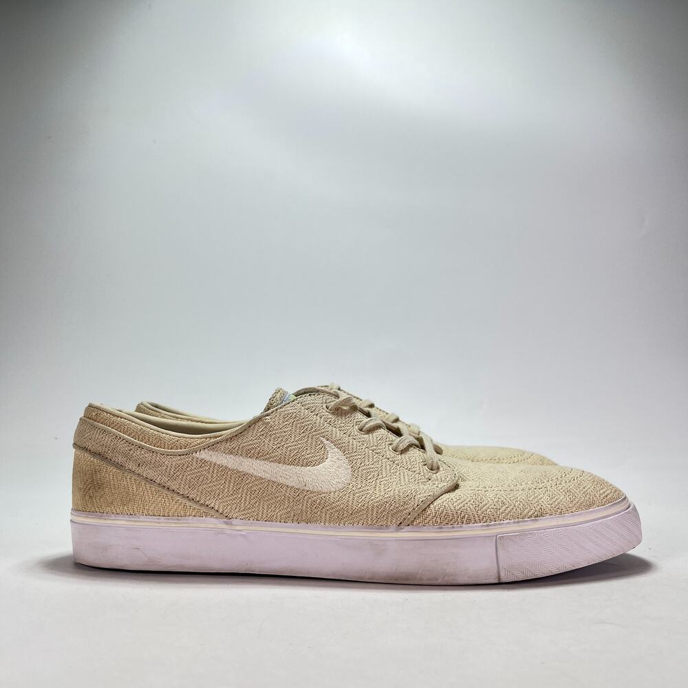 Nike SB Zoom Stefan Janoski Fossil Canvas Skate Shoes 615957-211 Men's Size 13